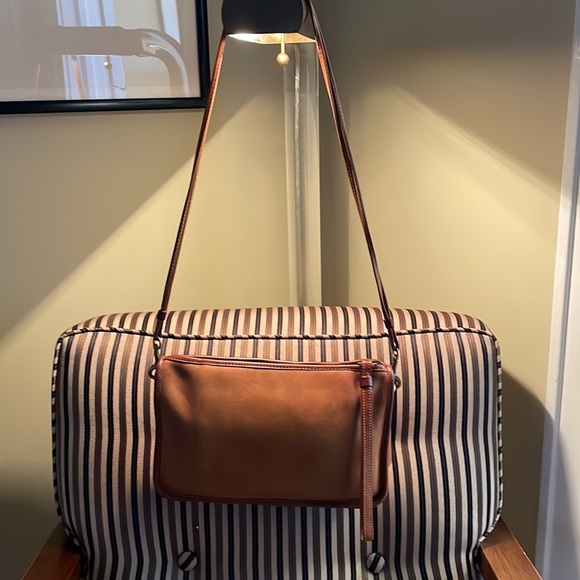 Vintage coach basic bag  / zippered clutch 9455 glue in tag original HT & strap - Picture 7 of 15